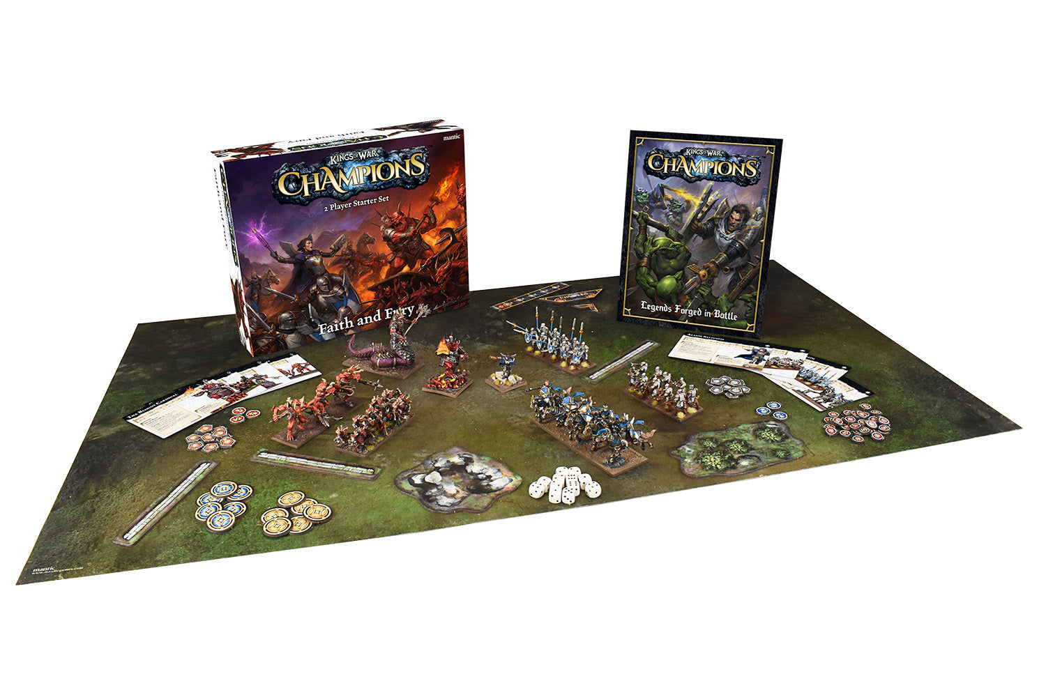Kings of War Champions: Faith and Fury 2 Player Starter Set (v1.1)
