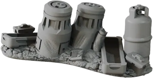 Sci-Fi Deadzone Ruins | 28-32mm Scale Terrain