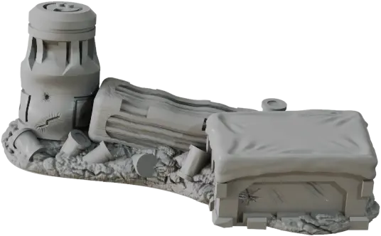 Sci-Fi Deadzone Ruins | 28-32mm Scale Terrain