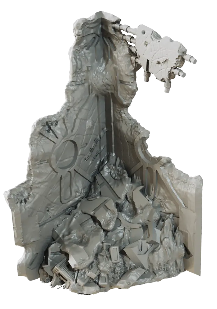 Sci-Fi Deadzone Ruins | 28-32mm Scale Terrain