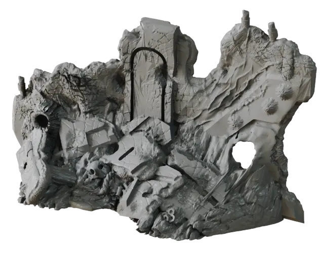 Sci-Fi Deadzone Ruins | 28-32mm Scale Terrain