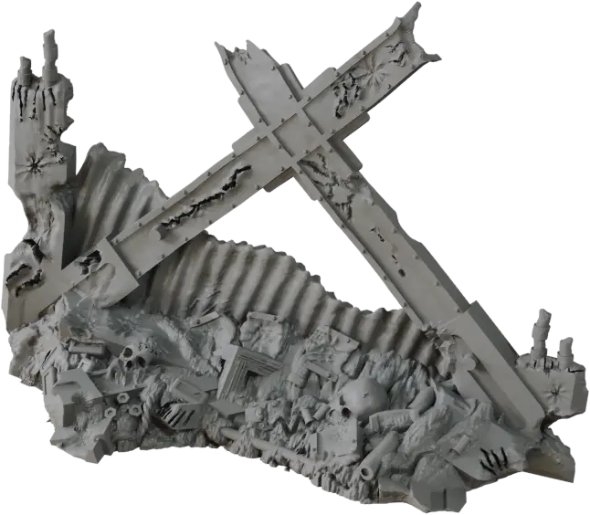 Sci-Fi Deadzone Ruins | 28-32mm Scale Terrain