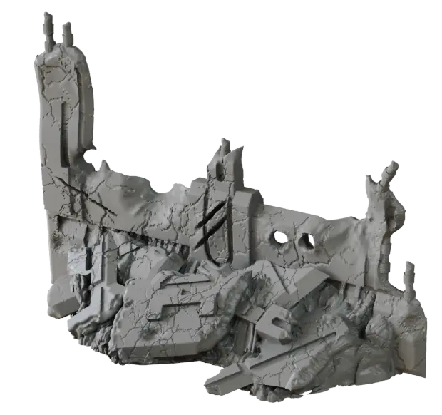 Sci-Fi Deadzone Ruins | 28-32mm Scale Terrain