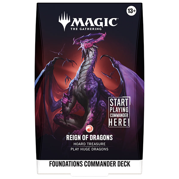 Magic: The Gathering Foundations Reign Of Dragons Starter Commander Deck